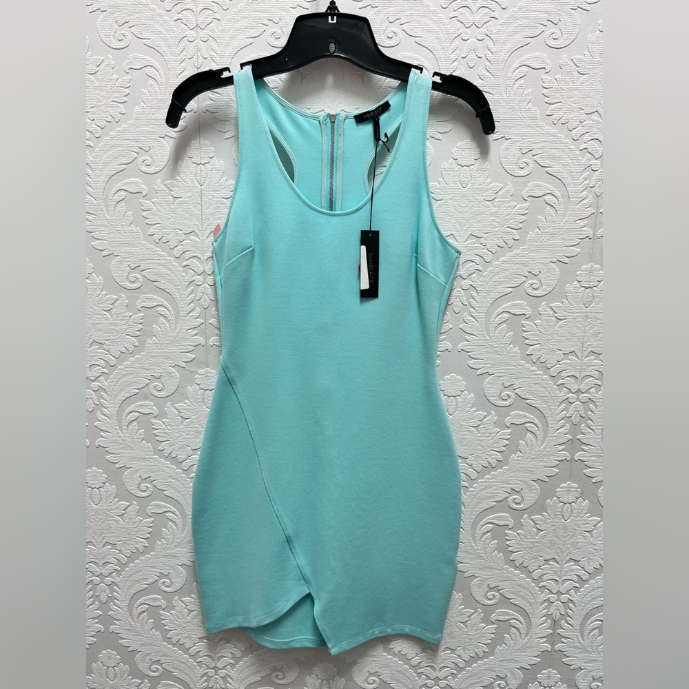 Elegant Aqua Midi Dress
